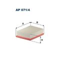 1x Luftfilter FILTRON AP 071/4 passend für OPEL VAUXHALL GENERAL MOTORS