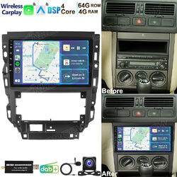 DAB+ 4+64GB Android 13 Autoradio Carplay GPS Navi WIFI BT Für VW Golf 4 Bora 1J