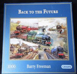 Gibsons 1000-teiliges Puzzle ""Zurück in die Zukunft"" von Barry Freeman versiegelt komplett