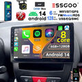 Carplay Android 14 Autoradio 6G+128G DAB+ Für Toyota Aygo Citroen C1 Peugeot 107