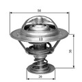 Gates Th31482G1 Thermostat Kühlwasser Kühlmittel für Peugeot Citroen 2001 ->