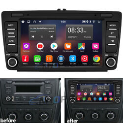 32GB Android 13 Autoradio GPS Navi WiFi RDS 8" Für SKoda Octavia II Yeti Superb
