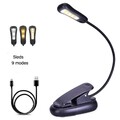 LED Klemmleuchte dimmbar Schreibtischlampe Leselampe flexibel USB Tisch-Lampe D