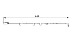 Belagverschleißsensor Scheibenbremse 1 987 473 058 BOSCH für MINI MINI