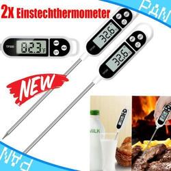 2 Digital Thermometer Bratenthermometer Fleischthermometer Grill LCD BBQ Fleisch