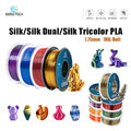 1KG Seide PLA GEEETECH 3D Drucker Filament Dual / Tricolor Gradient Glossy PLA