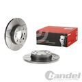 2X BREMBO BREMSSCHEIBEN 236mm GESCHLITZT VOLL VORNE PASSEND FÜR OPEL ASCONA