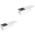 2 PCS Toast Backform Mit Deckel Brötchenbackform Brotformen Zum Backen