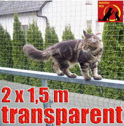 Trixie Katzenschutznetz mit Montagematerial und Befestigung Nylon - transparent