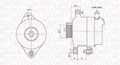 MAGNETI MARELLI LICHTMASCHINE GENERATOR 90A passend für CITROËN C1 PEUGEOT 107