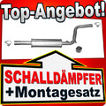 Mittelschalldämpfer für VW CADDY III 1.4 16V 2004-2010 Auspuff