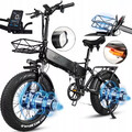 2000W Doppelmotor Elektrofahrrad 48V18AH Vollfederungebike 20 Zoll E Mountaibike