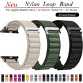 Nylon Loop Armband Für Apple Watch Series 10 9 8 7 6 5 4 3 SE Ultra 2 44/45/49mm