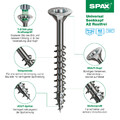 SPAX Spanplattenschrauben Edelstahl A2 Teilgewinde TX 3,5x30-6x160mm a