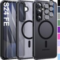 Matt Magnetisch Hülle + Displayglas + Kameraschutz für Samsung Galaxy S24 FE 5G
