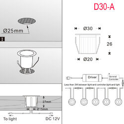 1-30x WIF Bluetooth RGB/RGB+Warmweiß LED Boden Einbaustrahler Außenlampe Dimmbar