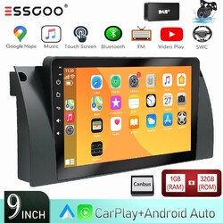 DAB+ Für BMW 5er E39 X5 E53 E38 KAM Android 14 32G Autoradio Carplay GPS NAVI BT