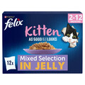 12 x 100g Felix Katzennassfutter so gut wie es aussieht MIX / FISCH in Geleebeuteln