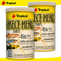 Tropical 2 x 1000 ml Insect Menu Flakes für alles- und fleischfressende Fische