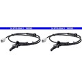 2X ATE ABS-SENSOR RADDREHZAHL ABS-FÜHLER HINTEN passend für CITROËN C4 PEUGEOT 3