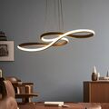 LED Hängelampe Pendelleuchte Dimmbar Esstisch Hängeleuchte Geschwungene Design