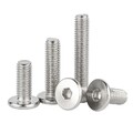 Linsenkopfschrauben mit Innensechskant M5 M6 M8 Flachkopf Edelstahl Stahl A2 304