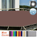 Balkon Sichtschutz Zaun Premium Balkonbespannung mit Ösen & Kabelbinder Brown
