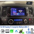 DAB+ Für VW 7L T5 Multivan Transporter 6+128G Android 14 Autoradio GPS 4G DSP BT