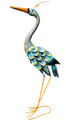 Vogel, Kranich aus Metall. Tier- Skulptur  für Innen und Draußen Handgemacht