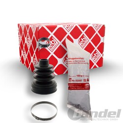 FEBI ACHSMANSCHETTE GETRIEBESEITIG VORDERACHSE BEIDSEITIG für CITROËN C1 OPEL