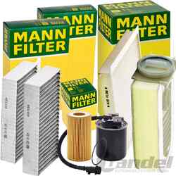 MANN INSPEKTIONSPAKET passend für MERCEDES M KLASSE W166 250 d CDI 204 PS