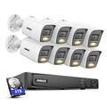 ANNKE 8MP 4K POE Überwachungskamera Mit Audio Farbige Nachtsicht Fernzugriff 