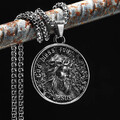 SCULPT RINGS™ Christ Jesus Anhänger mit 60 cm Kette Edelstahl Halskette
