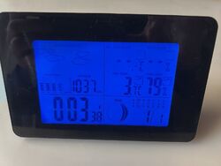 GT-WS-09W Digitale Funk Wetterstation Farbdisplay Wettervorhersage Funkuhr