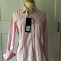 Gant Damenbluse Gr.40 Rosa/weiss Gestreift Neu Mit Etikett 