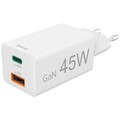 Hama 00201993 USB Ladegerät 45 W 1x USB-A, 1x USB-C® USB PD Weiß Innenbereich
