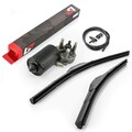 Scheibenwischer Frontwischer Set Wischermotor Wischblatt für VW CADDY II POLO 6K