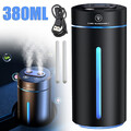 380ML Ultraschall Auto Luftbefeuchter Mini Doppeldüse Ätherische Öle Diffusor DE