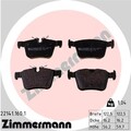 ZIMMERMANN 22141.160.1 Bremsbelagsatz, Scheibenbremse für Land Rover Rover Volvo