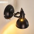 Decken Wand Leuchte Flur Strahler schwarz/gold Wohn Schlaf Zimmer Lampe Vintage 
