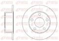 2x REMSA Bremsscheibe 6123.00 für AUDI VW SKODA
