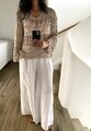 Leinen Hose Weiß Neu 36 38 40 Weit Marlene Palazzo Wide Leg