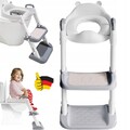 Toilettentrainer Toilettensitz Lerntöpfchen WC Sitz mit Treppe für 1~7 Kinder/.
