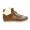 Kamo-Gutsu Herren Sneaker - Verde + Taupe - Tifo 105 - Lederschuhe made in Italy