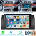 Für BMW 5er E39 7er E38 X5 E53 9" Autoradio 64G Android 13 GPS Navi Kam CarPlay