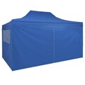 Pop-Up Festzelt Partyzelt mit 4 Seitenteilen Garten Faltpavillon Wand 3x4,5m NEU