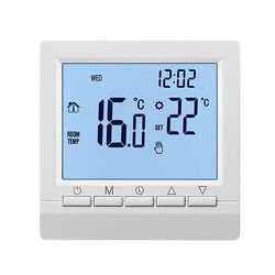 Digital Thermostat Raumthermostat Fußbodenheizung Wandheizung LED weiß