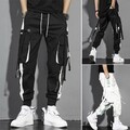 Herren Cargo Hosen Casual Hosen Tasche Streetwear Joggers Hip Hop Harem Hosen