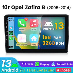 9'' Android 13 GPS NAVI Autoradio Für Opel Astra H Corsa C D Zafira B Carplay BT