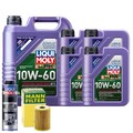 Motoröl 10W60 LIQUI MOLY Synthoil Race Tech Gt1 9L +MANN Ölfilter +Spülung